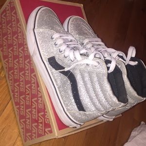 High top glitter vans